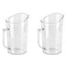 塑膠輕量量杯, 2L, 2個, 透明