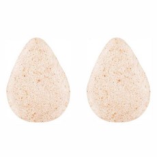 Tteruwa 核桃殼蒟蒻海綿 潔面洗臉用, 單一顏色, 2個