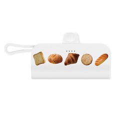 웨이브스튜디오 퍼피캣브레드 미니 도킹형 갤럭시 아이폰 일체형 10W 보조배터리 5000mAh 도킹 8핀+ 케이블 C타입, TRPB-R5-CHL, 빵모음