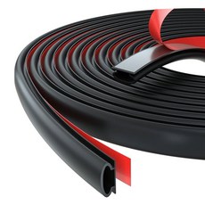 Yoromkorom縫隙阻擋門縫貼 黑色 10m, 1個