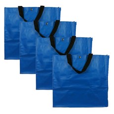 아이작큐브 타포린 가방, 블루 + 블랙끈, 4개