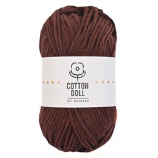 니뜨 코튼돌 뜨개실 50g, 38다크브라운, 1개