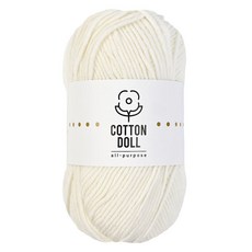 니뜨 코튼돌 뜨개실 50g, 2아이보리, 1개