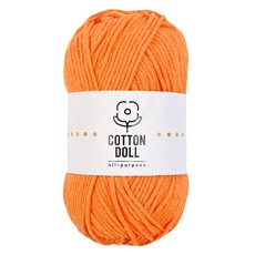 니뜨 코튼돌 뜨개실 50g, 7오렌지, 1개