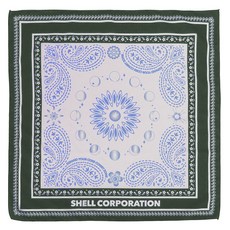 SHELL CORPORATION 野花戶外頭巾圍巾, 卡其色