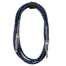 Toppia 簡易電吉他連接 6.5 音源線 深藍色, 1個