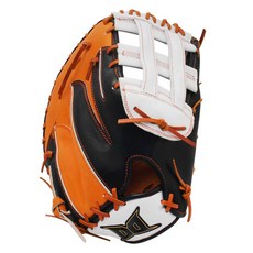 D.David 一壘手手套 右投用 IN FM-TF M 24, 左手配戴(右投手用), 1個, 黑色 + 橘色