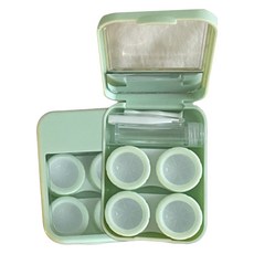 블랙트리 파스텔 듀얼 렌즈 케이스, 그린, 2개