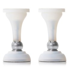 컬러 무타공 접착식 자석 방문 도어 스토퍼 화이트, 2개