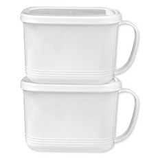 앳홈 국산 손잡이 밀폐용기 800ml, 2개, 단품
