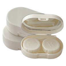 블랙트리 어라운드 렌즈 케이스, 화이트, 3개