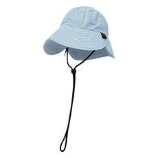 Shell Corporation Renylon翻蓋寬簷漁夫帽, 輕鋼藍