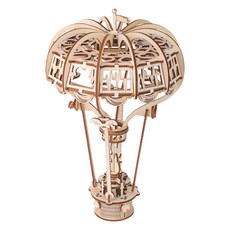 WOODABLE 3D立體拼圖 熱氣球 HK05, 1個, 92件, 混和顏色