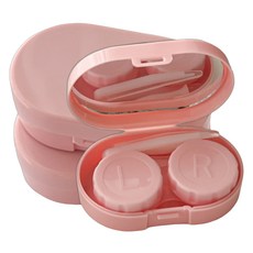 블랙트리 어라운드 렌즈 케이스, 핑크, 3개