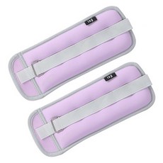 PEONIST 負重帶腳踝沙袋 2入, 紫色, 1kg