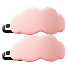 Hotang Market 雲朵睡眠眼罩 粉紅色, 1入, 2個