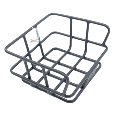 Booreungyi 電動自行車專用鋁製前置物籃 34 x 33 x 20 cm, 黑色, 1個