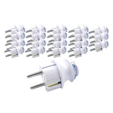 One Stop 防異物接地一字型AC插頭, 20個