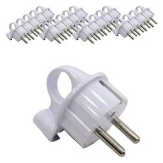 One Stop 防異物接地L型豬鼻子AC插頭, 20個