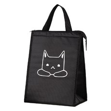 Allode 黑色藝術午餐袋, 1個, NO.02 狐狸