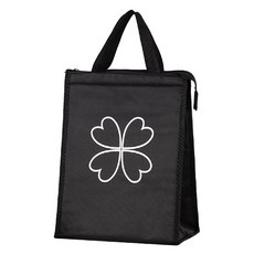 Allode 黑色藝術午餐袋, 1個, NO.04 四葉草