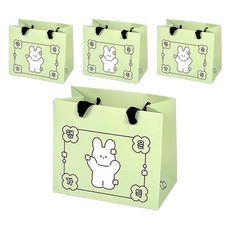 DONNAANDFRIENDS 幸運草符咒購物袋, 幸運滿滿 迷你, 4個