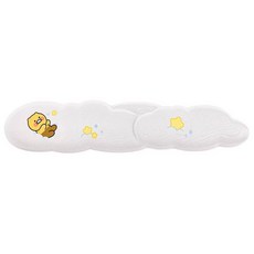 KAKAO FRIENDS 記憶泡棉鍵盤手腕墊 白雲春植, 1個, 白色
