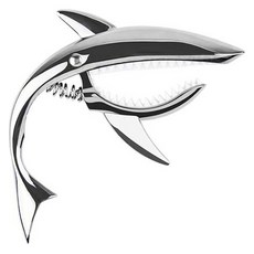 탑피아 간편한 기타카포 상어변조핀 미러실버, 1개