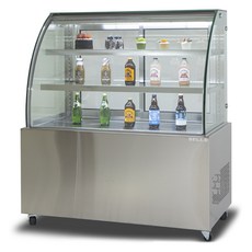 BELLE 프리미엄 쇼케이스 라운드 뒷문형 실버 방문설치, JRB-900S(실버)