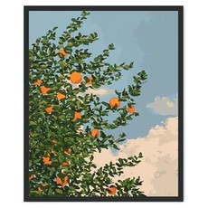 ido DIY數字油畫組 40 x 50 cm, 橘子樹, 1套
