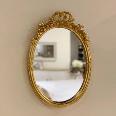 CoTe TaBLe 復古緞帶壁鏡 K266181, 金色