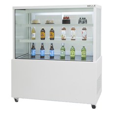 BELLE 프리미엄 쇼케이스 사각 뒷문형 화이트 방문설치, JSB-900W