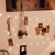 와이어 트리 줄전구 100구 + 리모컨 + USB 케이블 세트, 웜노랑(줄전구), 1세트