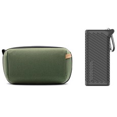 피지와이텍 테크파우치 P-CB-091 + SD 카드리더기 케이스 P-GM-163 세트, 그린(테크파우치), 1세트