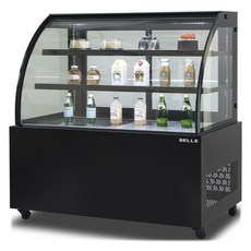 BELLE 프리미엄 쇼케이스 라운드 뒷문형 블랙 방문설치, JRB-1200B(블랙)