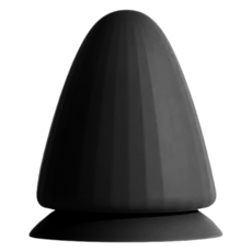 第3代矽膠波紋吸附式按摩球, 1個, 黑色