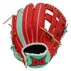 D.David 內野手套 右投用 IN iF-44(RD/MT)24, 1個, 紅色 + 薄荷綠