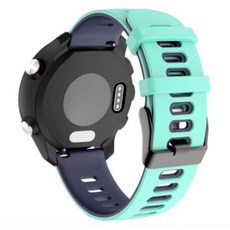 오와이규 데일리 갤럭시워치 스트랩 22mm, 아쿠아블루네이비미드나잇블루 + 블랙버튼, 1개