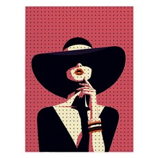 타공판닷컴 UV 프린팅 타공판 POP 모던레이디 600 x 800 mm, 혼합색상, 1개