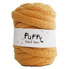 寵物巨型毛線甜甜圈坐墊製作 + QR影片 DIY材料包套組, 5芥末黃, 1個