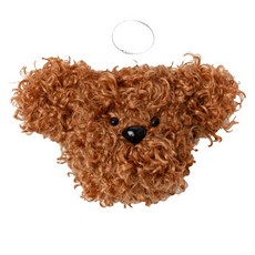 푸들 모루 멍멍 강아지 인형 키링 + QR동영상 DIY패키지 세트, 10브라운, 1세트