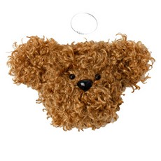푸들 모루 멍멍 강아지 인형 키링 DIY패키지, 4라이트브라운, 1세트