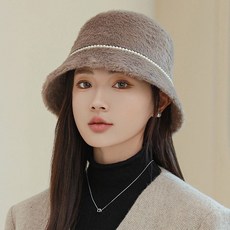 아뗄릭 진주 라인 퍼 버킷햇 14706