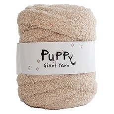 Puppy 胖胖線 手作包 DIY材料包 + QR影片組合, 2米色, 1個