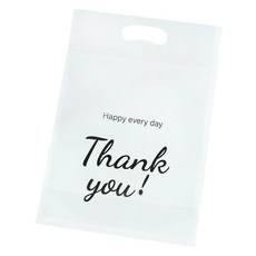 Mandeul Havi 可愛設計手提夾鏈包裝袋 13 Thank You, 50個