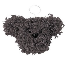 푸들 모루 멍멍 강아지 인형 키링 + QR동영상 DIY패키지 세트, 7그레이, 1세트