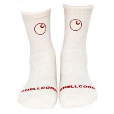 Shell Corporation 女款 Ullalla 美麗諾羊毛緩震中筒襪, 1套, 象牙白