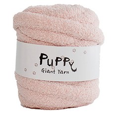 Puppy 巨人紗甜甜圈坐墊製作 + QR影片 DIY材料包組合, 3粉紅色, 1個