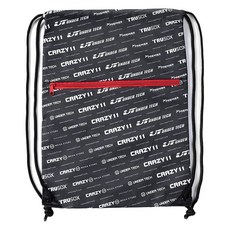 Crazy 11 Signature 健身束口袋 CY011, 1個, 炭灰色 + 白色 + 紅色