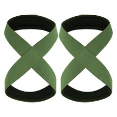 Itgom Bohahagom 健身力量舉重8字形握力帶, 1套, 卡其色